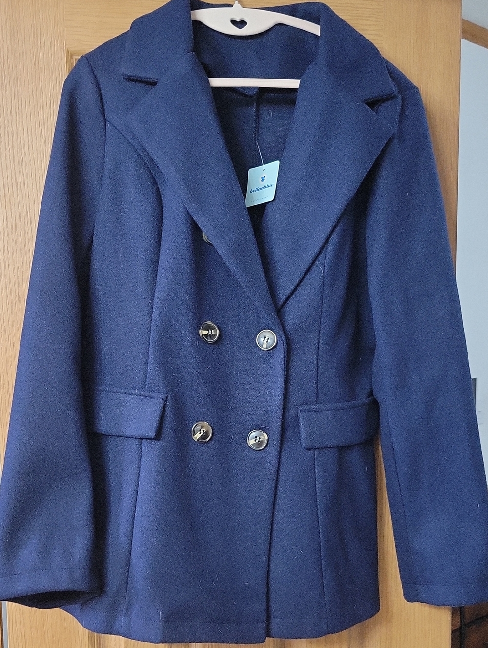 NWT - Women’s Double-Breasted Navy Peacoat Jacket